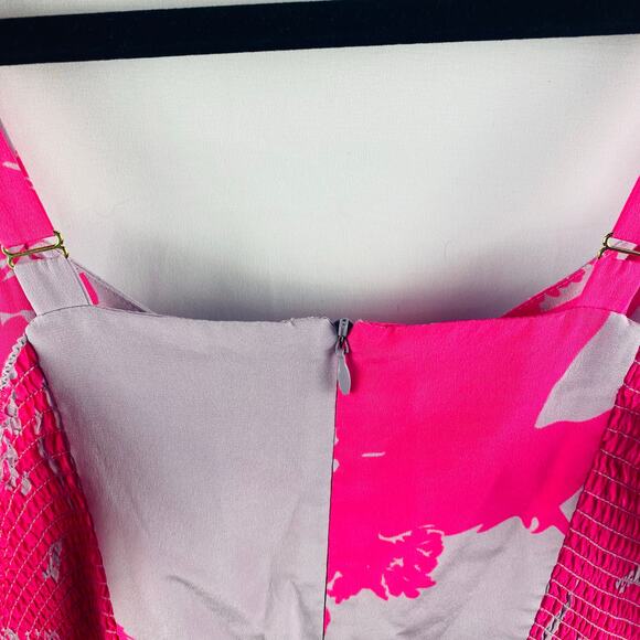 Anthropologie Amanda Uprichard Silk‎ Unicorn Dreams Pink Lavender Dress Medium - Picture 8 of 10